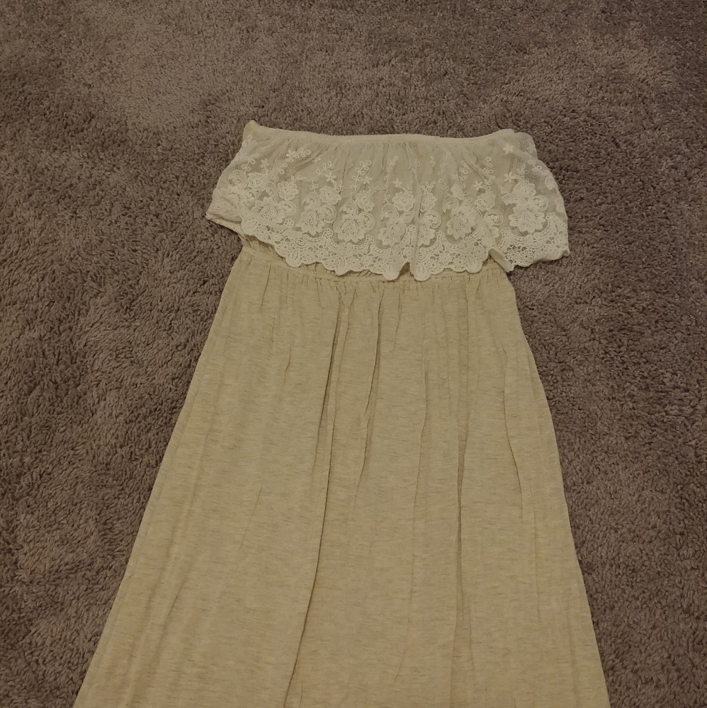 Size Medium Beige Summer Spring Maxi Dress